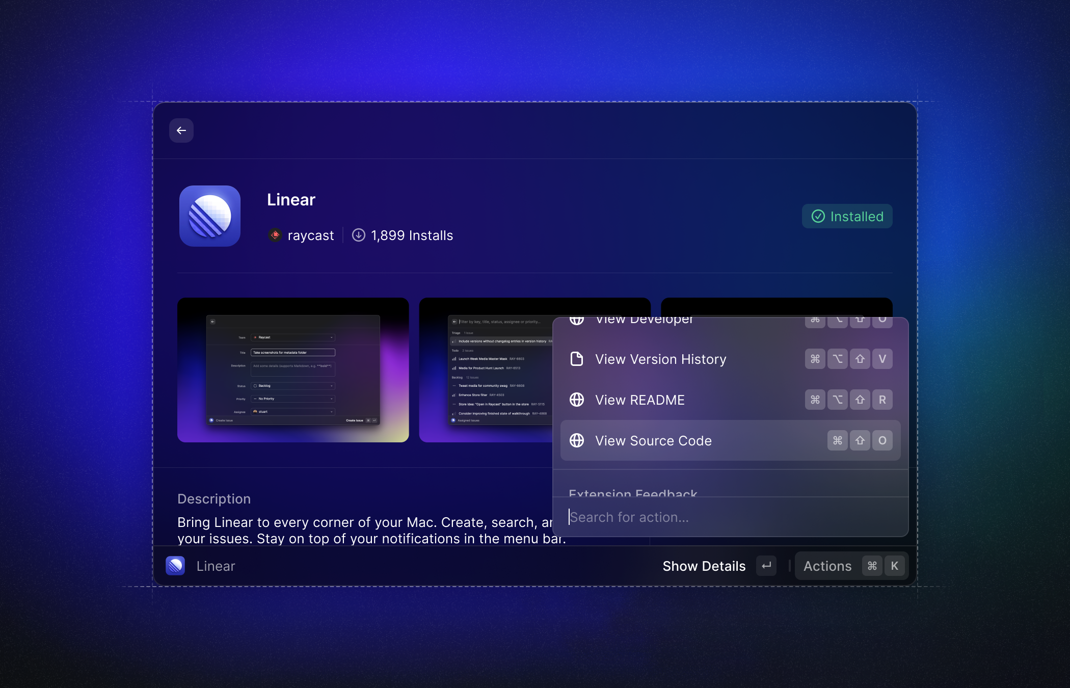 New and open source Linear extension